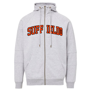 MV Sport Gray Full Zip w/orange Suffield Applique