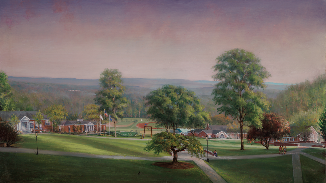 Suffield Academy Print (Signed) by Peter Layne Arguimbau, 19 ½