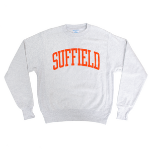 Champion Silver Grey Crew with Orange Ink
