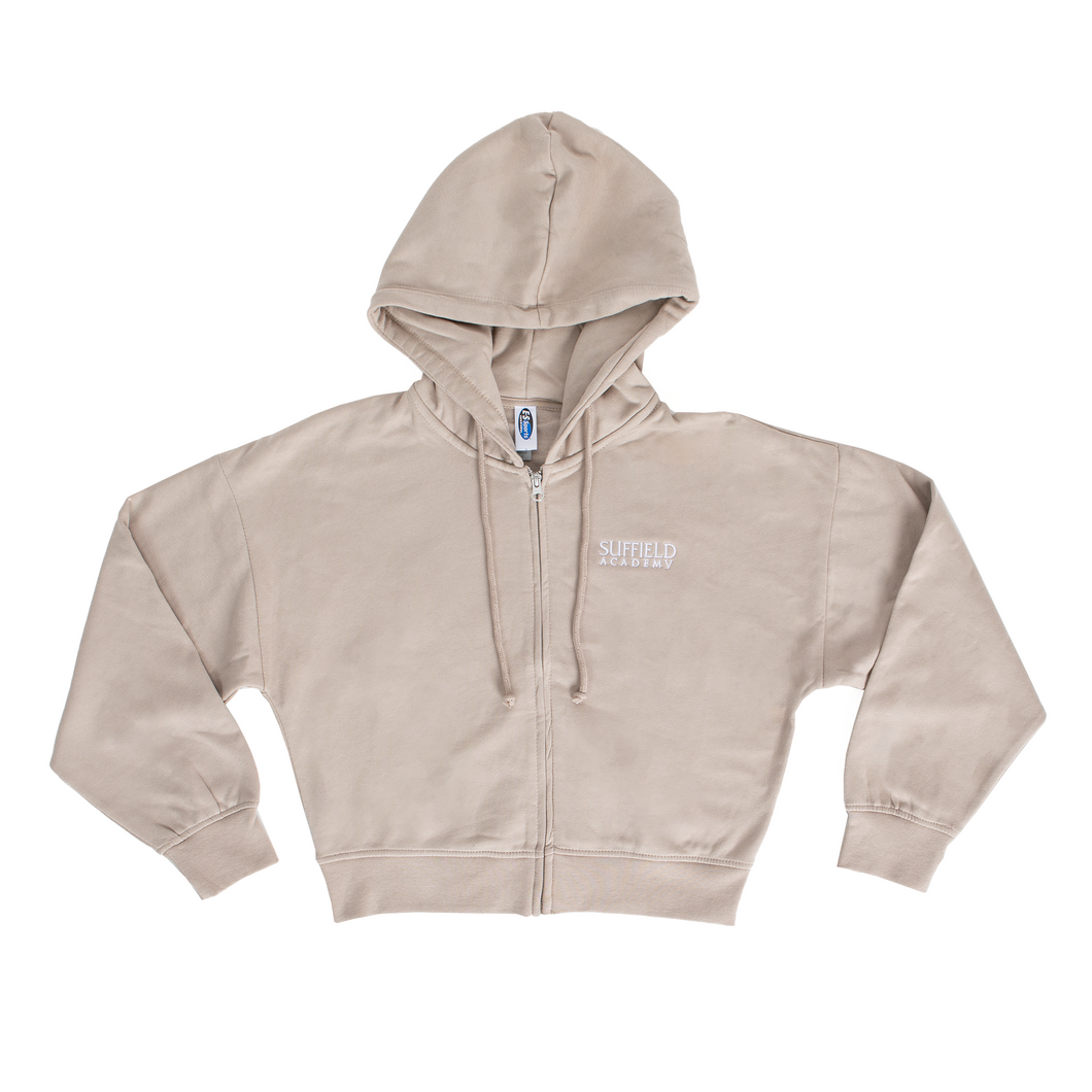 ES Sports Ladies Zip Front Cafe Con Leche Hoodie