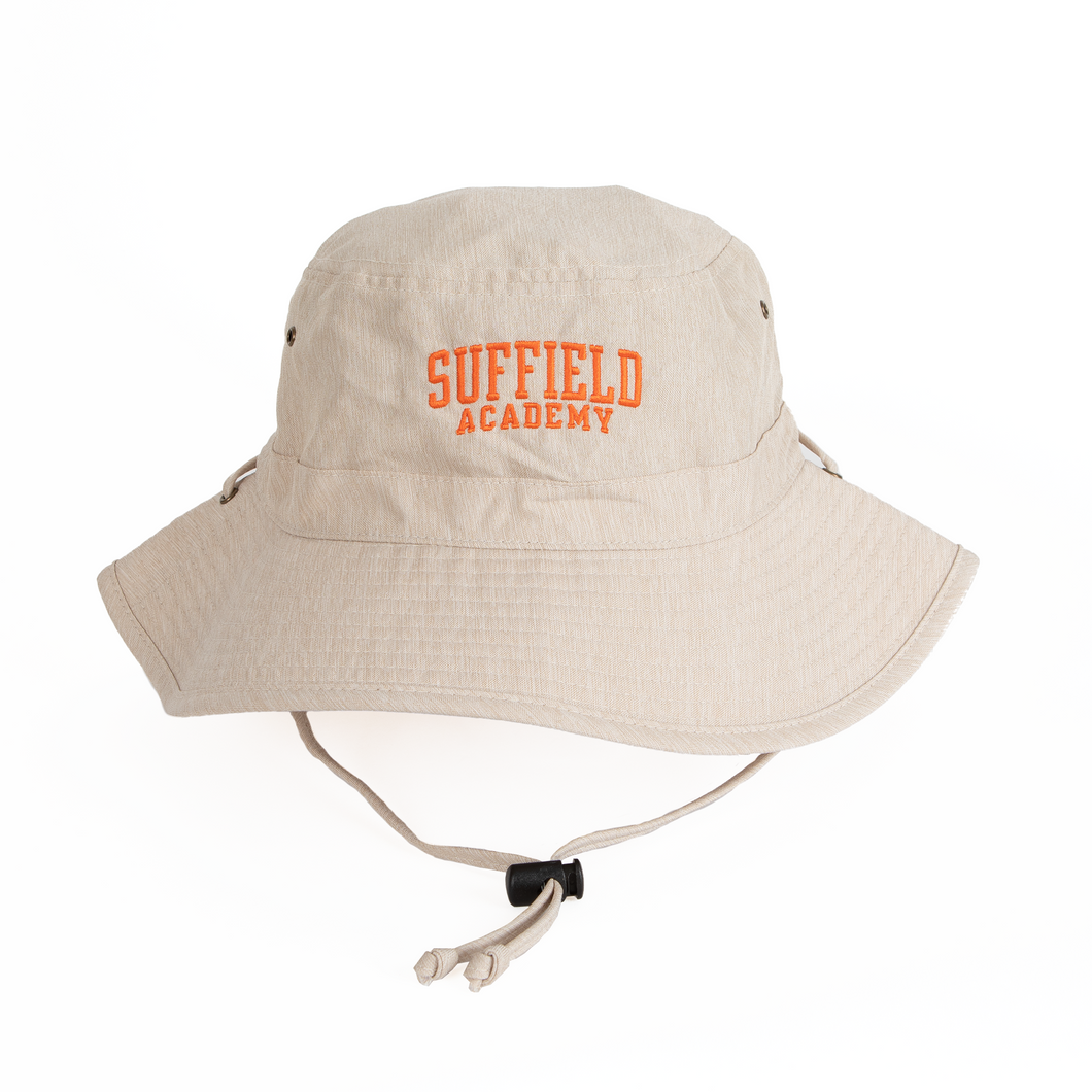 ES Sports Linen Bucket Hat with Chin Strap