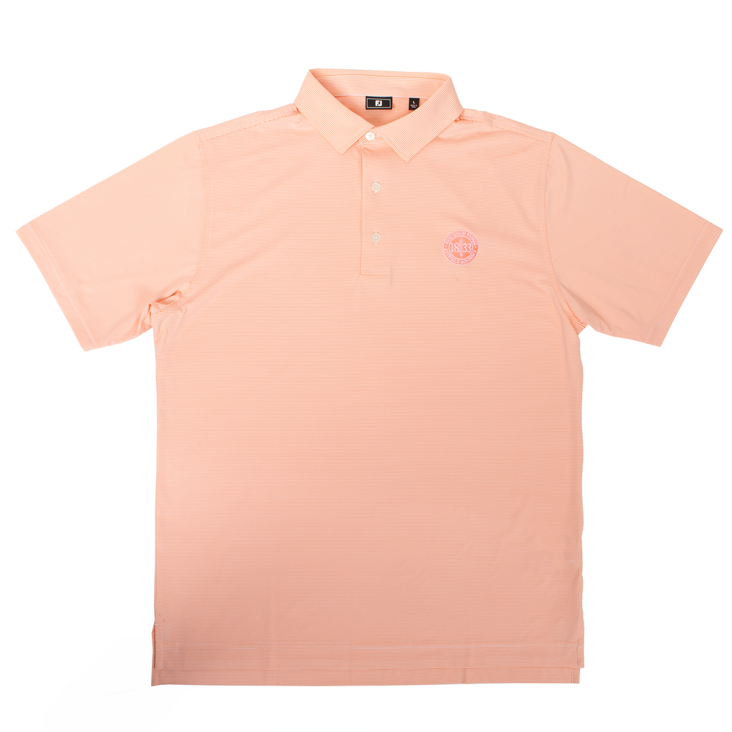 FJ Peach/White Polo with School Seal