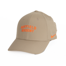 Load image into Gallery viewer, Khaki Hat with Orange Suffield Academy Orange Thread
