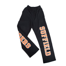 Load image into Gallery viewer, MV Sport Open Bottom Black sweatpants
