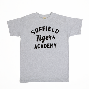 MV Sport Suffield Academy Tigers Short Sleeve Tee Marble Grey