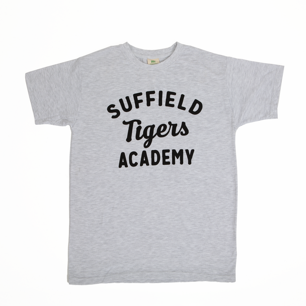 MV Sport Suffield Academy Tigers Short Sleeve Tee Marble Grey