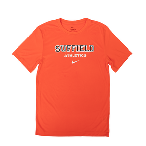 Nike Dri Fit Short Sleeve Suffield Athletics Orange