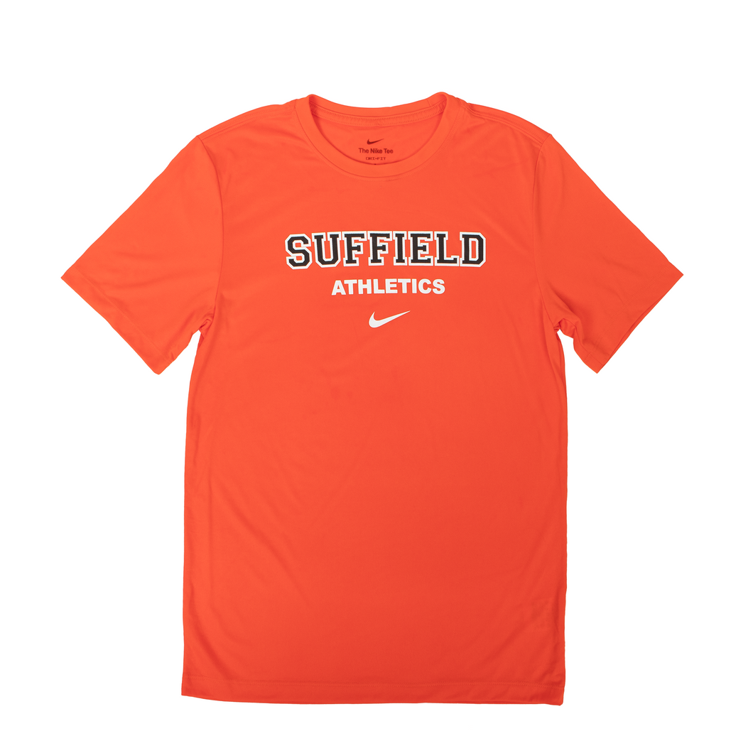 Nike Dri Fit Short Sleeve Suffield Athletics Orange