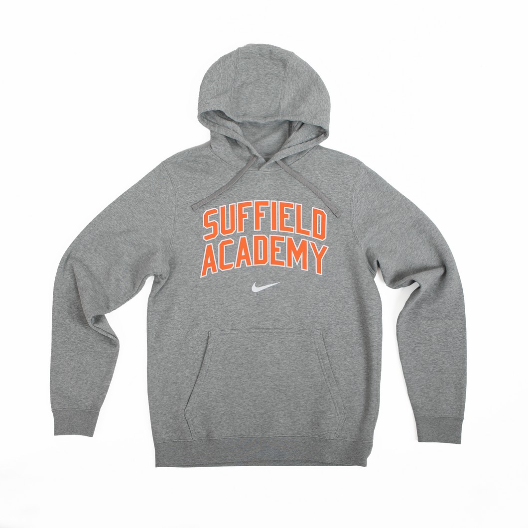 Nike Grey Hoodie with Suffield Academy