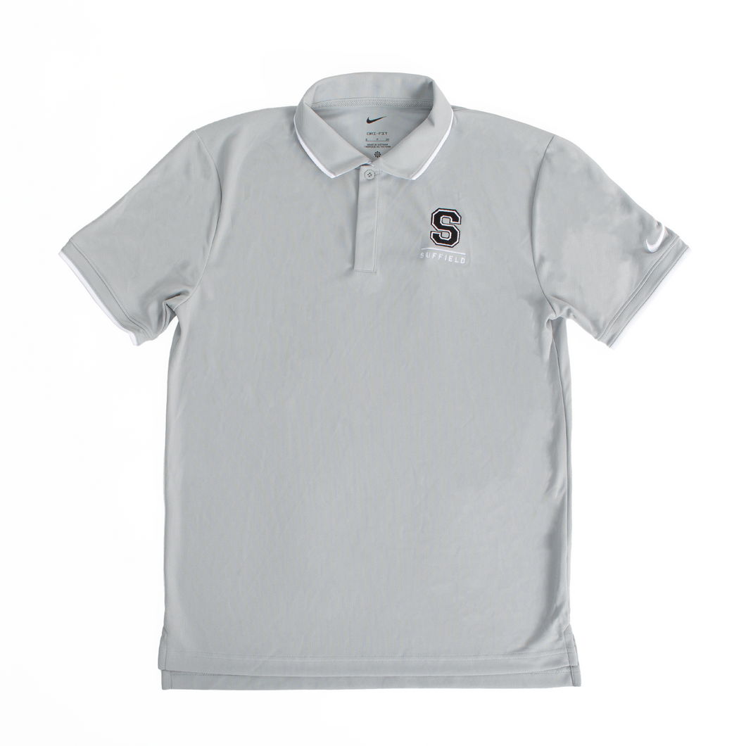 Nike UV Collegiate Polo Flat Silver