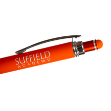 Load image into Gallery viewer, Pen Blue Ink Double Silver Band Heavy Suffield Academy
