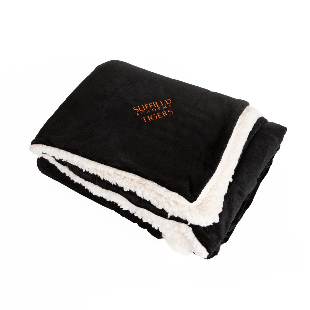 Sherpa Black Blanket