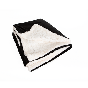 Sherpa Black Blanket