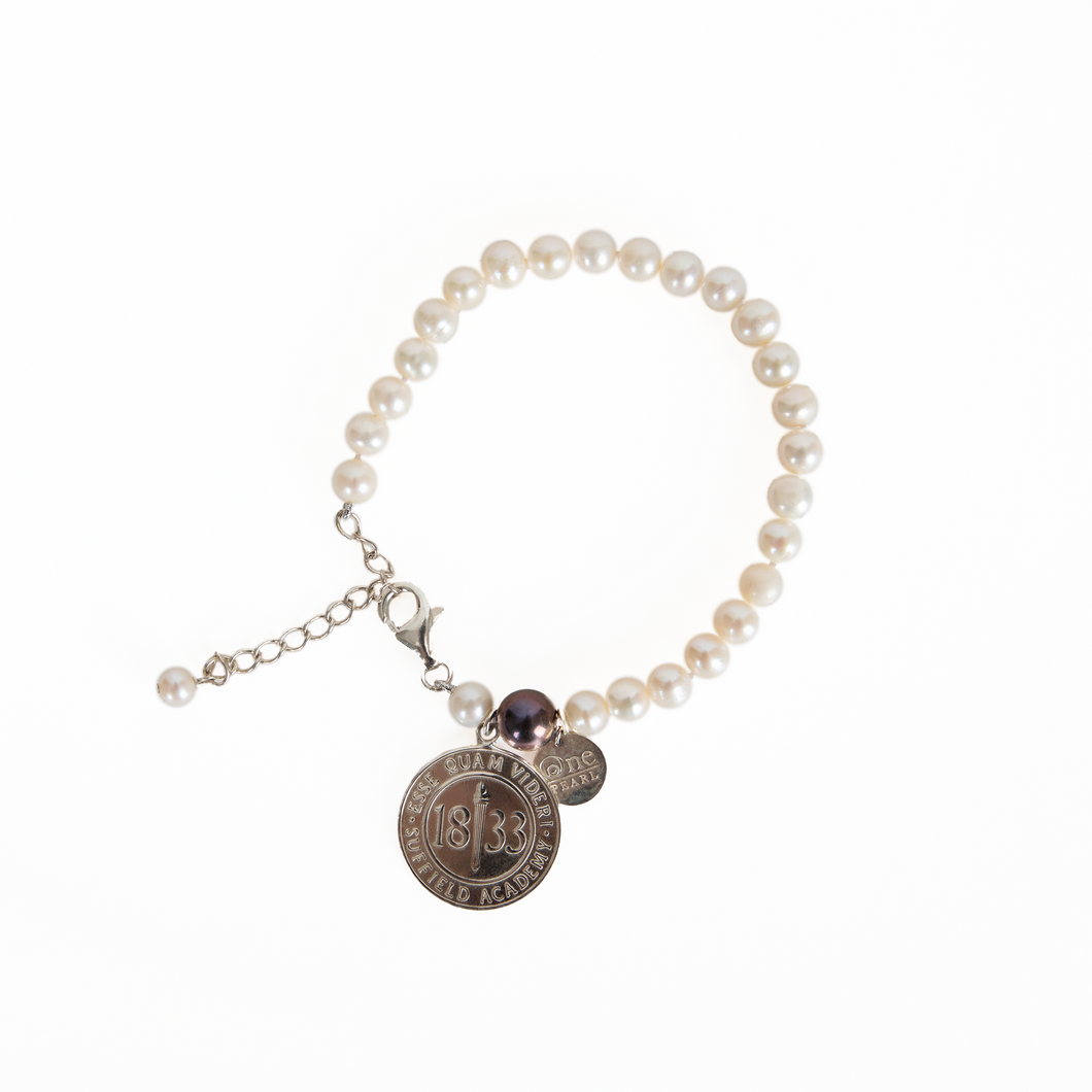 Suffield Academy Pearl Bracelet