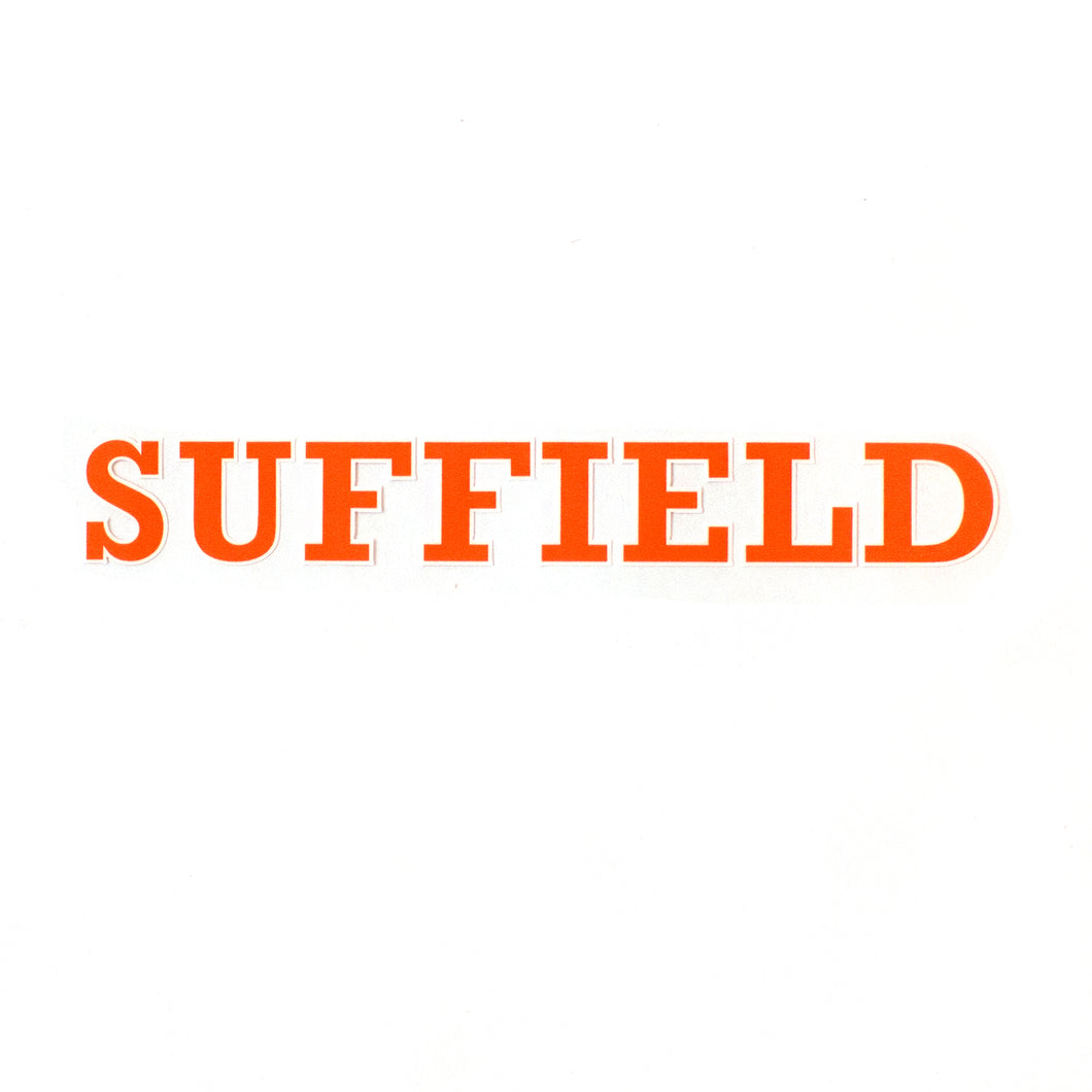 SUFFIELD Car Decal [orange]