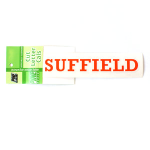 SUFFIELD Car Decal [orange]